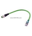 (MOQ:10) (UE:1) RJ45 - M12 d-code str AWG22/7 PUR 50m 09486896018500