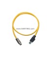 (MOQ:1) (UE:1) RJ45 - M12 x-code Cable Assy 1,0m PVC