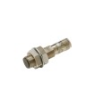 Sensor de proximidad, inductivo, níquel-latón, cuerpo corto, M12, apantallado, 9 mm, cc, 3 hilos, PNP NA, IO-Link COM3, conector