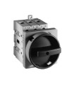 Interruptor 25A 0-I 90° 0-1 3P 67x67mm Off-On negro