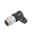 CONNECTOR FOR 7/8 FOR 24V SWITCHED AND UNSWITCHED WITH SCREW CONNECTION, 2.5MM2 ANGLED MALE 3RK19023BA00