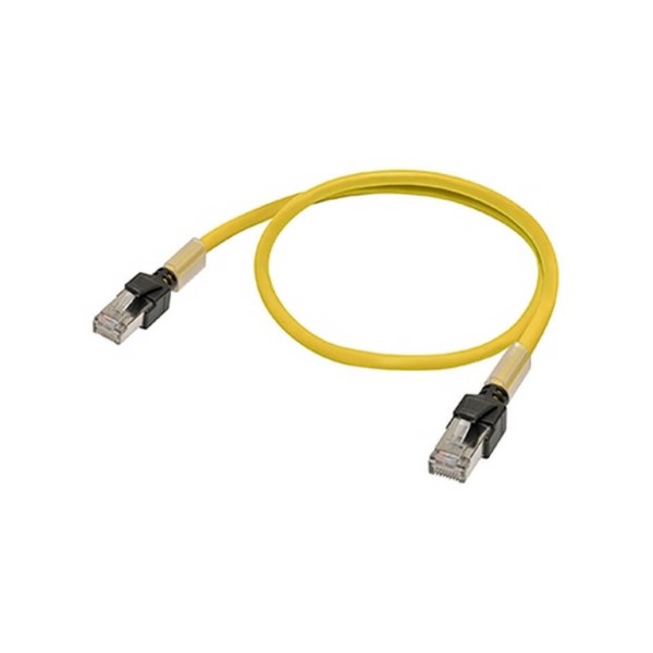 Cable Ethernet F/UTP Cat. 6, Recubrimiento LSZH, Amarillo, 0,2m