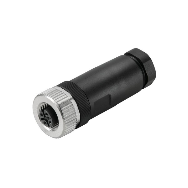 Conector SAIB-5/7 (M12-5Polos-Hembra-Recto)