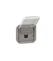 Base RJ45 Cat.6 UTP Plexo, modular, gris 069561L