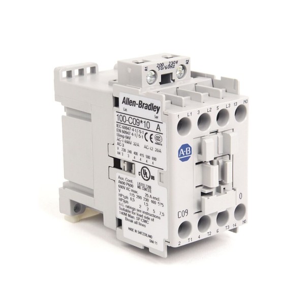 Contactor tripolar 4Kw/400V 1 NA 400V 50/60Hz