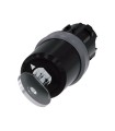 INTERRUPTOR DE LLAVE BKS, 22MM, REDONDO, PLASTICO C/ANILLO FRONT. METAL, NO. DE CERRADURA S1, CON 2 LLAVES, 3 POSICIONES I-O-II,