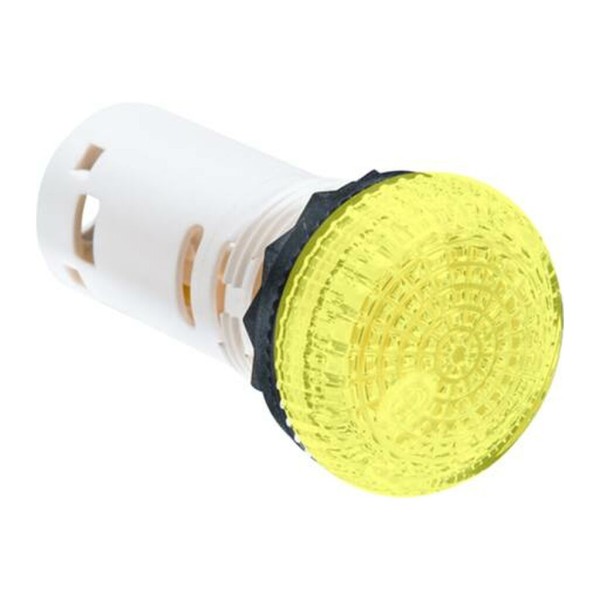 Piloto compacto plástico led 240V AC amarillo