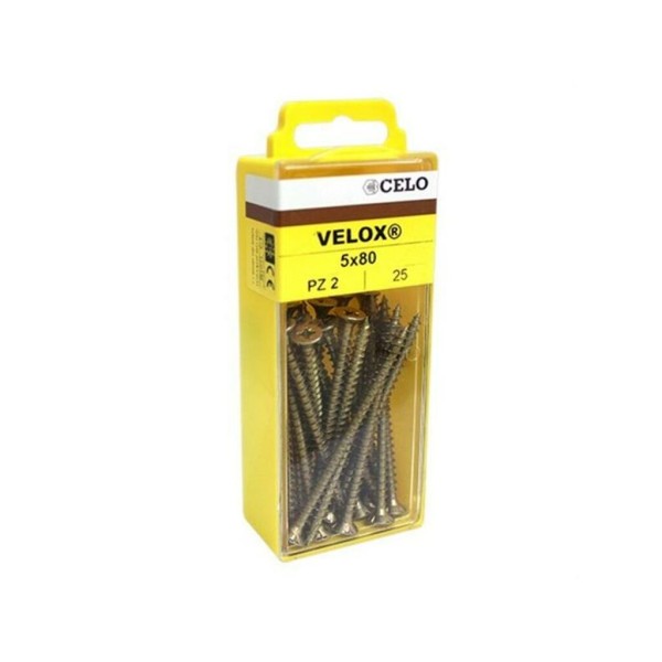 Juego de tornillos madera VELOX 4x35mm bicromatado (100 unidades) 4B435VLOX