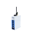 IXrouter3 Ethernet, 1 WAN port, 4 Port 1GbE LAN switch, USB, 12-24VDC, 1DI, built-in 2.4 GHz Wi-Fi, 8GB Flash, RP-SMA antenna co