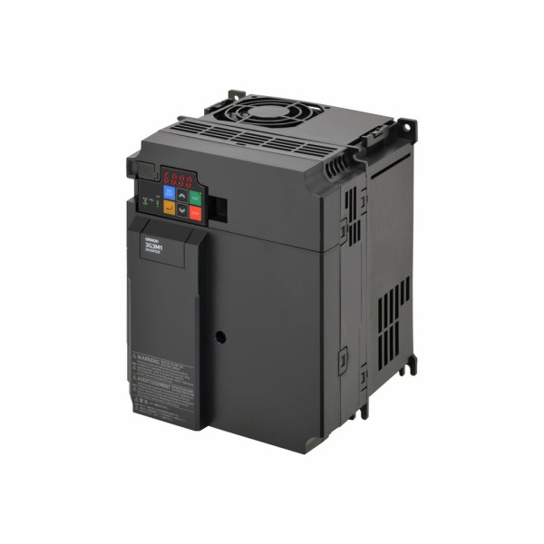 M1 AC Drive, 5.5/7.5 kW (HD/ND), 14.8/17.5 A (HD/ND), 400 VAC, 3~ input, sensorless vector, max. output freq. 590 Hz