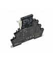 TRIAC 2A Relé borna+Base Push-in+ 24Vcc Con paso por cero