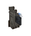 Slimline SSR 6 mm, incl. socket, High Speed Switching type, operate time 0.2 ms release time 0.4 ms, DC output MOSFET, 3 A, Scre