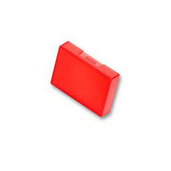 Cabeza pulsador rectangular rojo