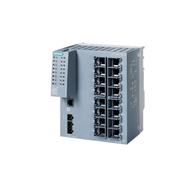 SCALANCE X, SCALANCE XC216, switch gestionable layer 2: 16 puertos RJ45 10/100 Mbit/s: 1 puerto de consola: led de diagnóstico: