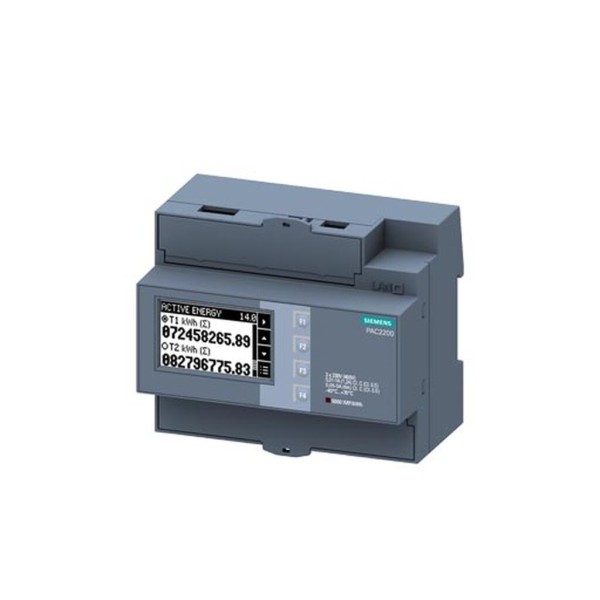 SENTRON PAC2200 perfil DIN POWER MONITORING DEVICE CAJA PARA PERFIL DIN, PARA MEDIR VARIABLES ELECTRICAS 1/5A Modbus Con display