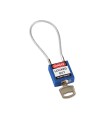 Safety Padlocks - Compact Cable Compact Cable Padlock Blue 20cm KD