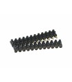 Regleta SUPREM 12 bornas PVC negra 10mm