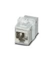 Acoplamiento CUC-K-D1ZNI-S/R4GCHP8 RJ45 IP20 8P 10 GBit/s CUC-K-D1ZNI-S/R4GCHP8 fundición inyectada de cinc