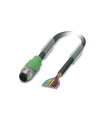 Cable SAC-12P-MS/3,0-PUR SCO para sensores/ actuadores