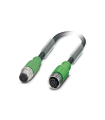 Cable SAC-8P-M12MS/3,0-PUR/M12FS SH para sensores/ actuadores