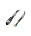 Cable SAC-4P-M12MS/3,0-PUR SH para sensores/ actuadores