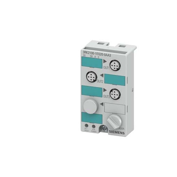 MODULO COMPAC AS-INTERFACE K45, ESCLAVO A/B, DIGITAL, 3A, IP67, 3 X 1 SALIDA, 1A, DC 24V 3 X  CONECTORES H M12 ASIGNACION ESTAND