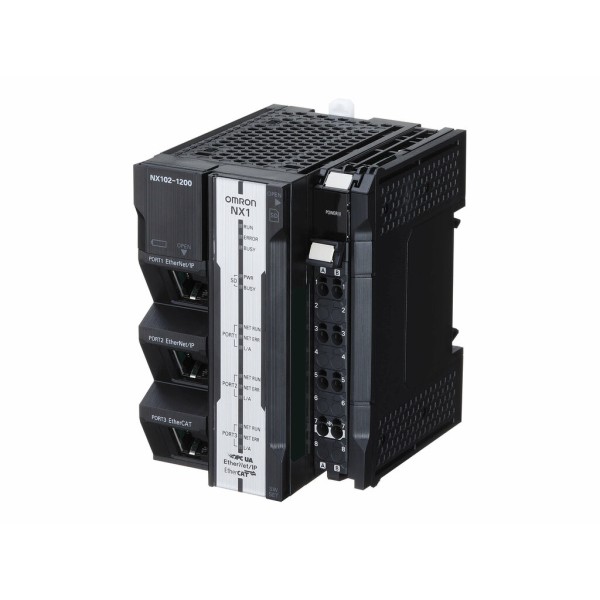 CPU modular Sysmac NX1 con conectividad a bases de datos, 5 MB de programa y 33,5 MB de memoria de datos, EtherCAT incor