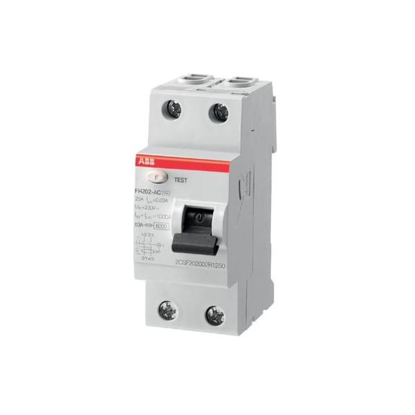 Interruptor diferencial FH202AC-40/0,3 2P 40A AC 300mA 2CSF202003R3400