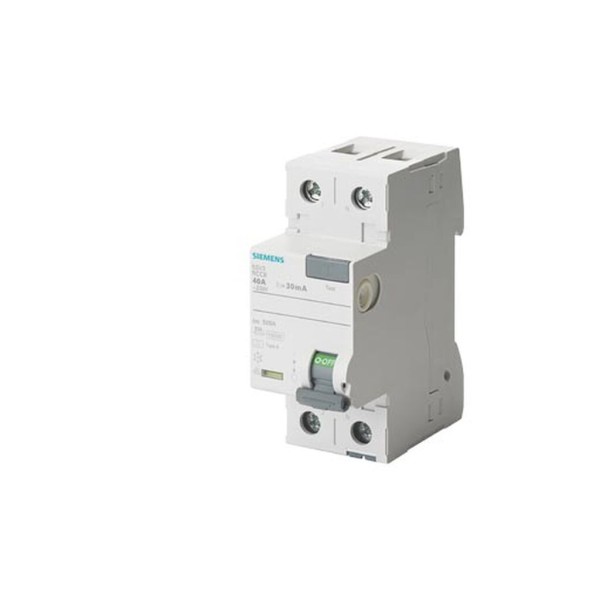 INTERRUPTOR DIFERENCIAL TIPO A 63A 1+N POL. 30MA 230V 2MOD. RETARDO BREVE 5SV33166KK01