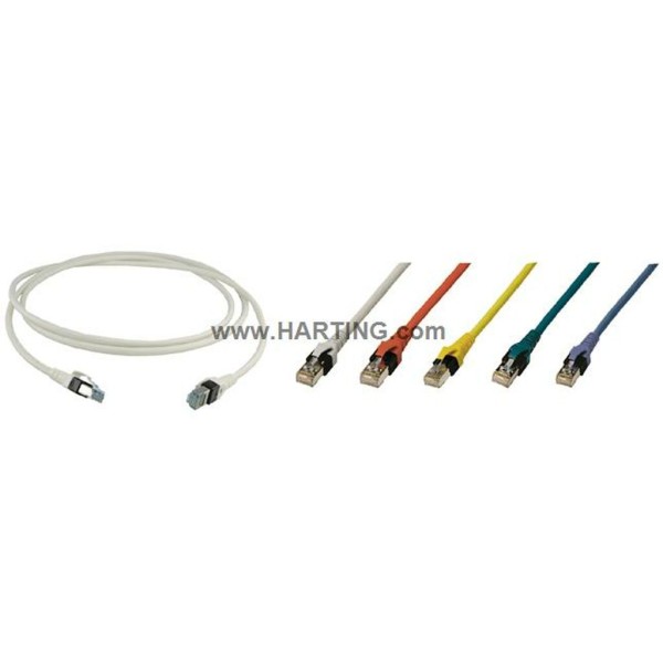 (MOQ:10) (UE:1) DualBoot RJ45 FRNC Cat.5e blue 0,5m HAR09488686573005