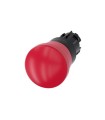 PULSADOR DE SETA PARO EMERG., 22MM, REDONDO, PLASTICO, ROJO, 40MM, ENCLAVAMIENTO FORZADO, DESENCLAVAMIENTO POR TRACCION