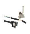 1S servo, cable de potencia, 20m, 230V: 100-750W 