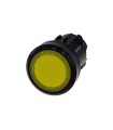 PULSADOR ILUMINADO, 22MM, REDONDO, PLASTICO, AMARILLO, BOTON, RASANTE MOMENTANEO 3SU10010AB300AA0