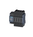 INTERRUPTOR-SECCIONADOR 32A, TAMANO 1, 4 POLOS ACCTO. FRONTAL A IZDA. UNIDAD BASE SIN MANETA BORNES DE MARCO 3KD22402ME100