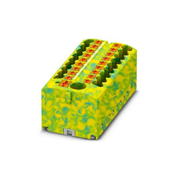 Bloque para distribución PTFIX 6/18X2,5 GNYE 450V 24A conexión push-in verde/amarillo 1091670