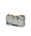 Borne colectivo de potencial PT 2X10/9X4 1000V 57A conexión push-in, 0,5-16mm² AWG 20 - 6 18,5mm 42,4mm gris 3002369