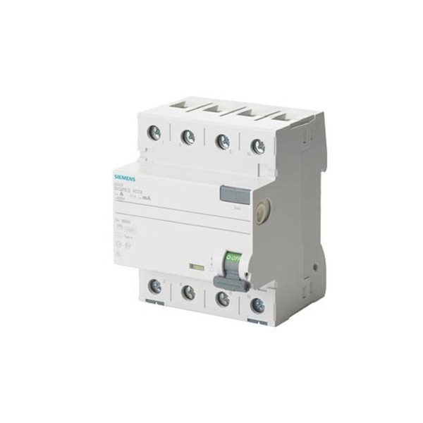 INTERRUPTOR DIFERENCIAL TIPO A 63A 3+N POL. 300MA 400V 4MOD. SIGRES