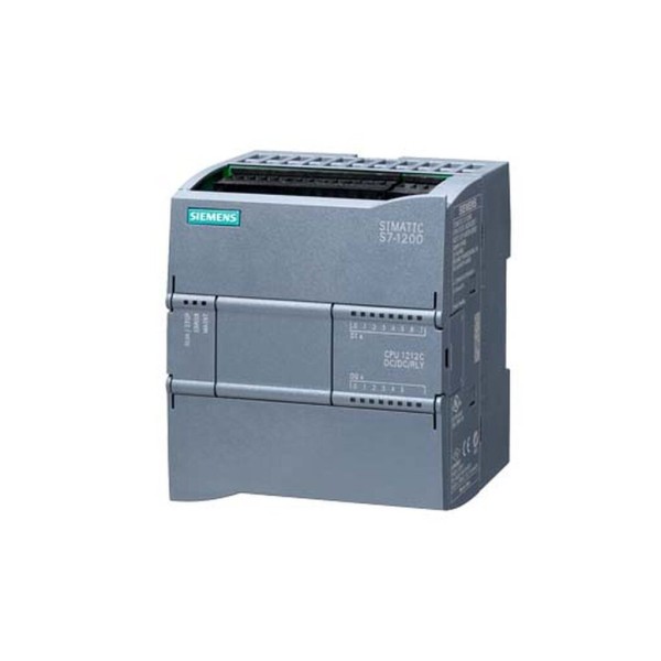 SIMATIC S7-1200, CPU 1212C, CPU compacta, DC/DC/Relés,  E/S integradas: 8 ED 24V DC: 6 SD relés 2A: 2 AI  0 - 10V DC, Alimentaci