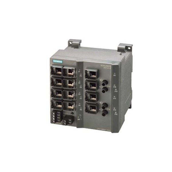 SIMATIC NET, SCALANCE X212-2, switch Industrial Ethernet gestionable, con 12 x puertos RJ45 10/100Mbit/s, 2 x 100Mbit/s multimod