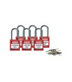 Safety Padlocks - Compact BRADY COMPACT LOCKOUT PADLOCK RED