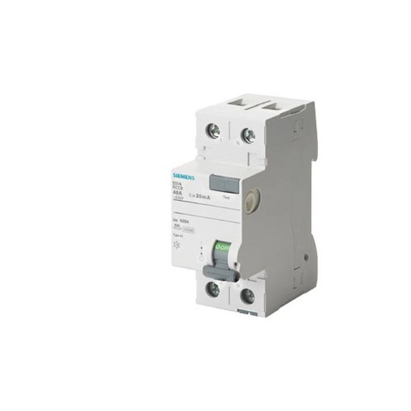 Interruptor diferencial 5SV, 70mm, clase AC,  2 polos, 63A, 300mA 5SV46160