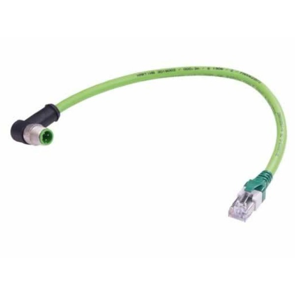 (MOQ:1)(UE:1) RJ45 - M12 d-code ang AWG22/7 PUR 35m