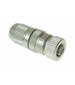 (MOQ:1)(UE:1) Circular Connector w. Harax M12 L4 F