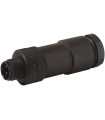 Conector M12 M Y-distribuidor 0° cable terminal de tornillo 4P maximo 0,75mm²