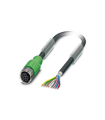 Cable SAC-8P-5,0-PUR/M12FS SH para sensores/ actuadores