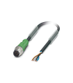 Cable SAC-4P-M12MS/1,5-PUR para sensores/ actuadores