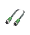 Cable SAC-3P-M12MS/1,5-PUR/M12FS para sensores/ actuadores