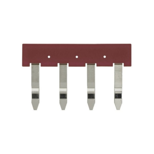 Puente de conexión para P2RF-PU/PYF-PU Paso 7.75mm 4 Polos Rojo