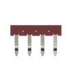 Puente de conexión para P2RF-PU/PYF-PU Paso 7.75mm 4 Polos Rojo