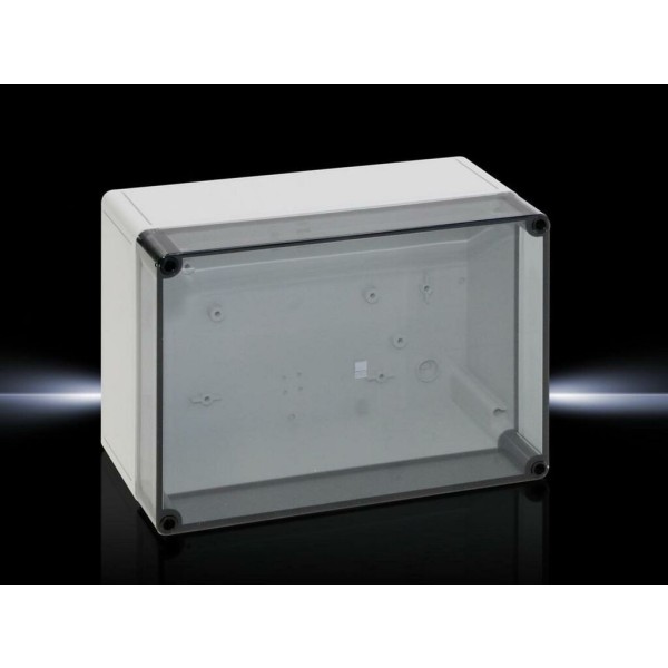 Caja policarbonato PK 254x180x111mm tapa transparente